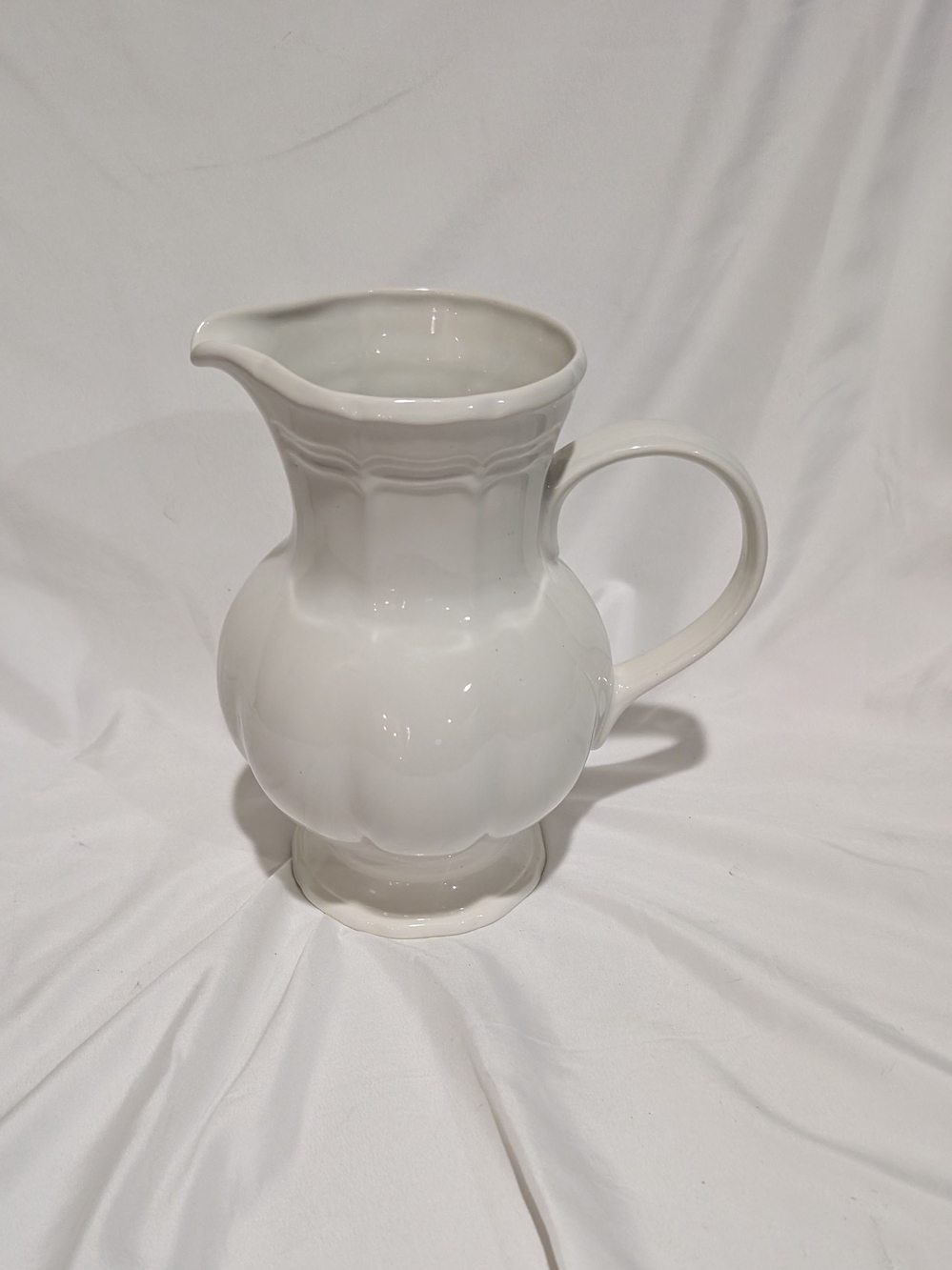 Mikasa Antique White Pitcher